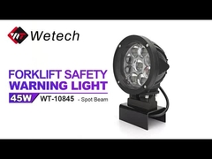WT-10845 포크리프트 블루 스팟 라이트 45W 블루 포크리프트 안전등 IP67